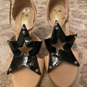 Love Moschino star shoes size 7